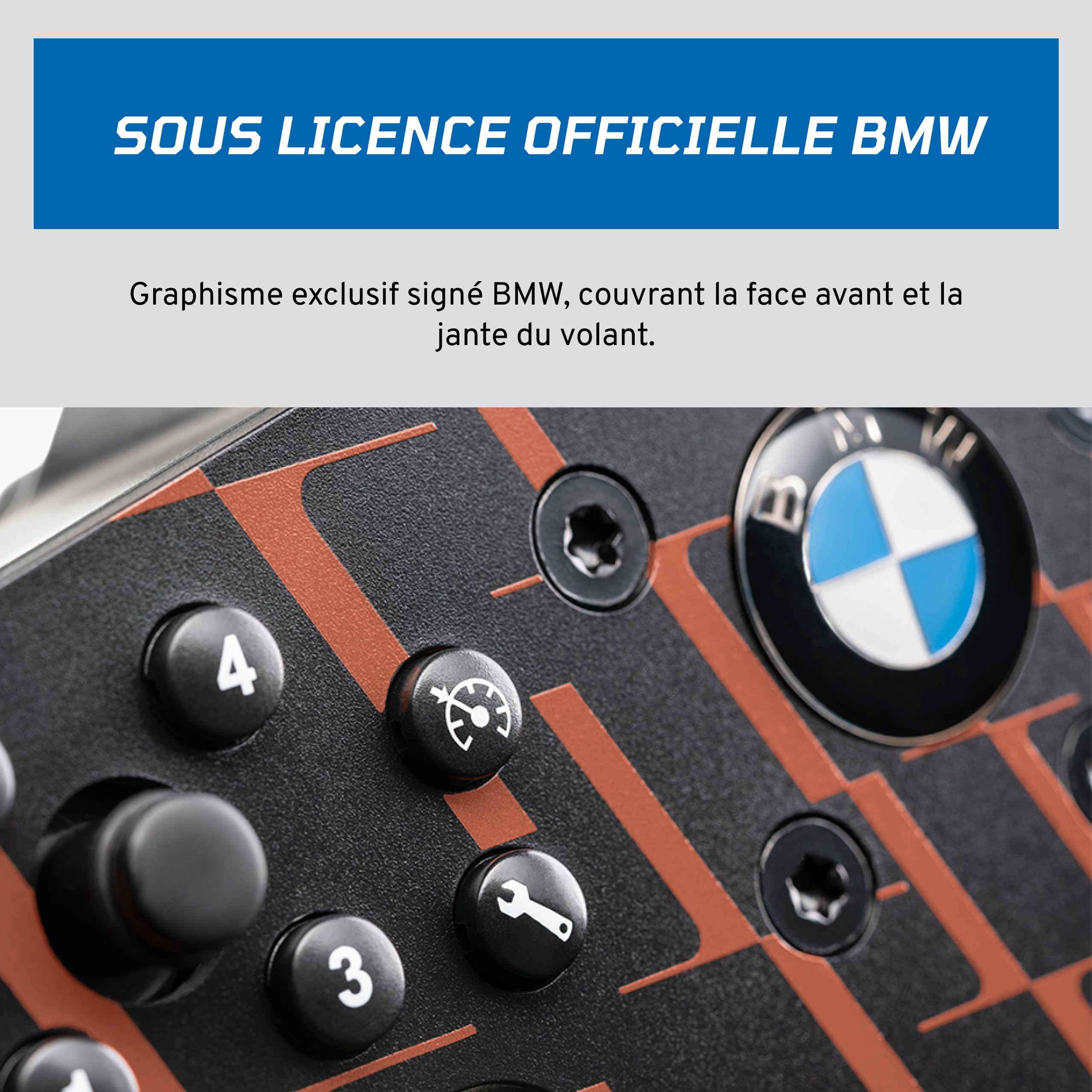 Fanatec CSL BMW volant 300mm caoutchouc LED