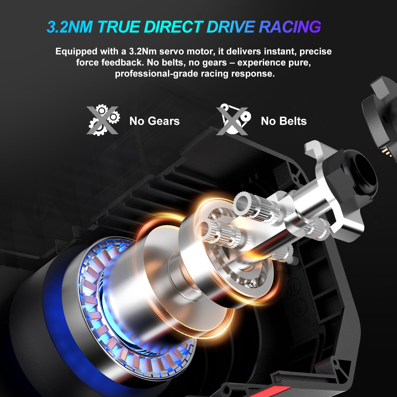 PXN V10 Ultra volant direct drive 3,2 Nm PC PS4 Xbox