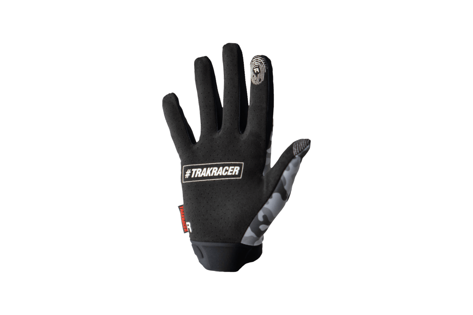 Trak Racer Gants simracing gris camo tactile taille S