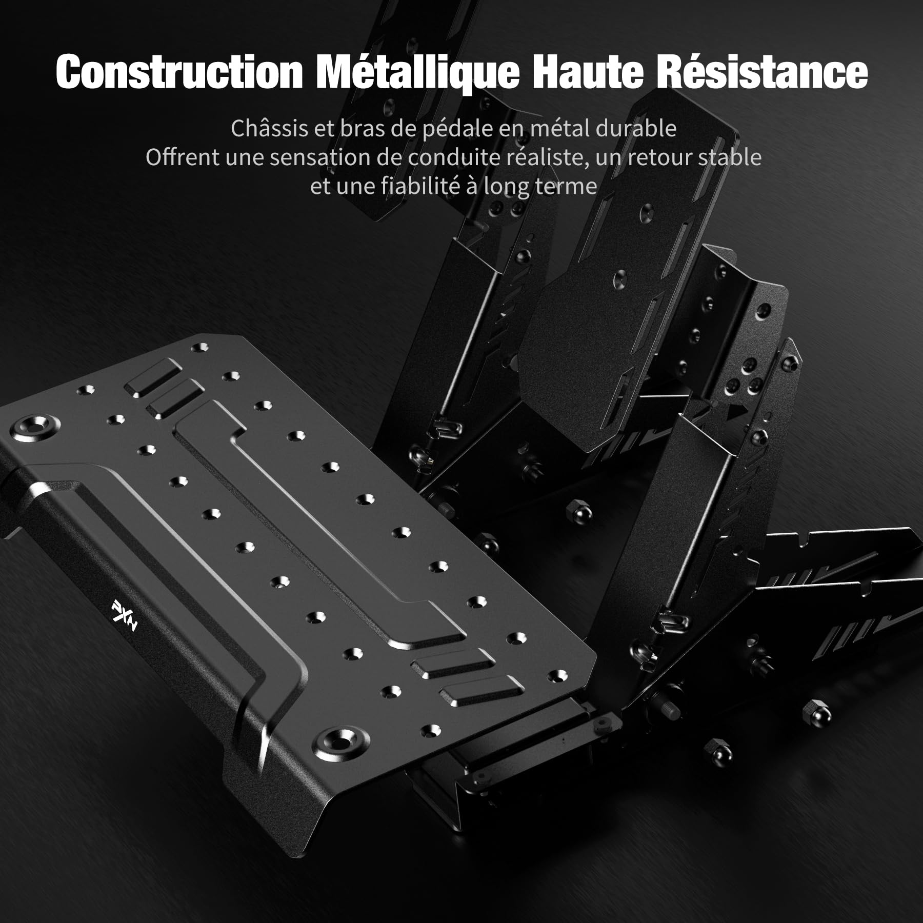 PXN Pedals PD HM pédalier 2 pédales métal Hall PC