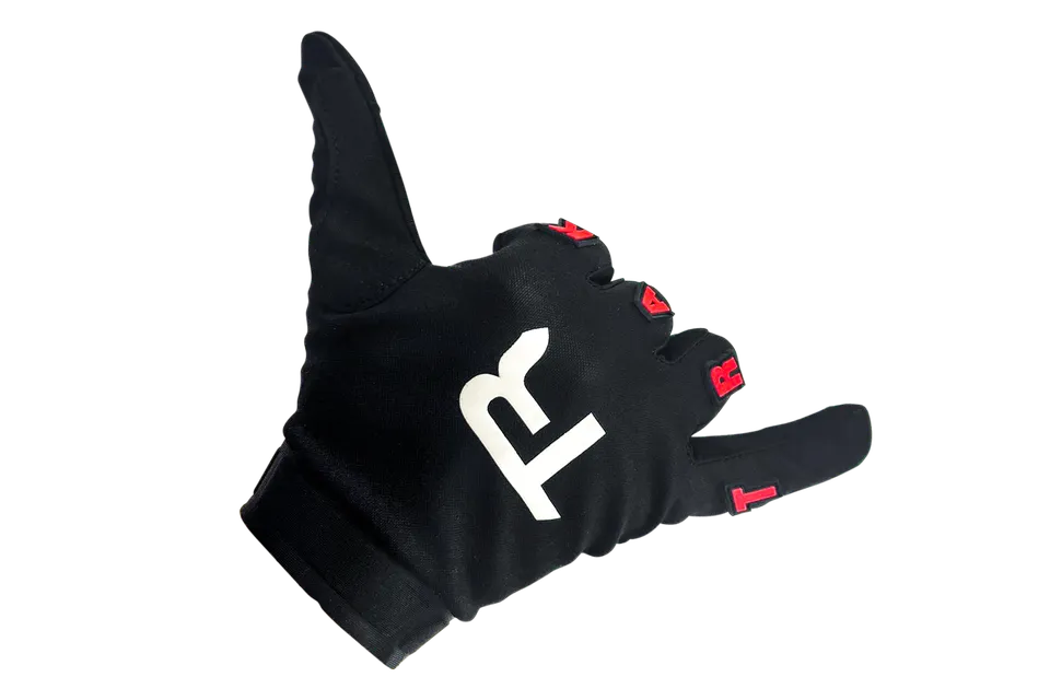 Trak Racer gants sim racing noirs Blacked Out