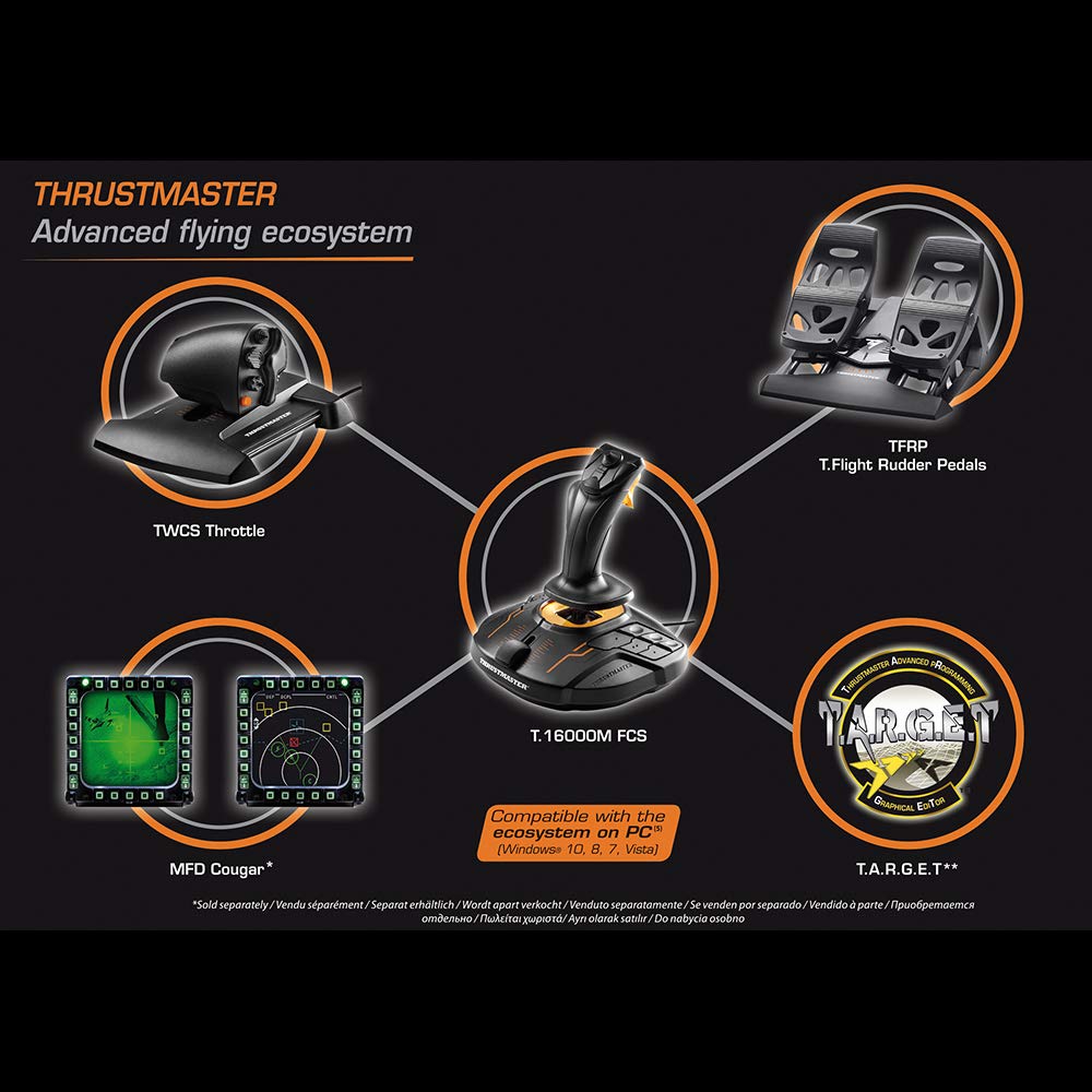 Thrustmaster T.16000M FCS Flight Pack joystick hotas PC