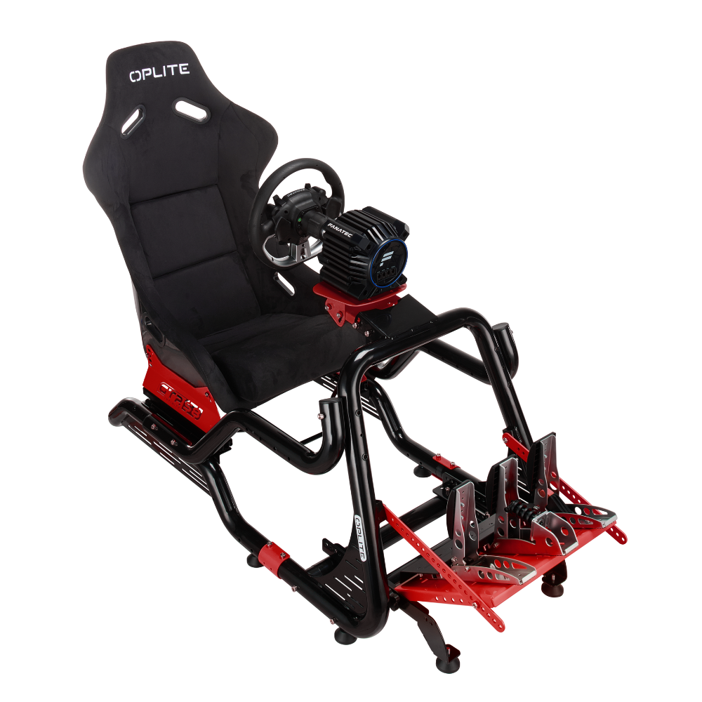 OPLITE GTR S8 Elite Force cockpit simracing rouge fibre