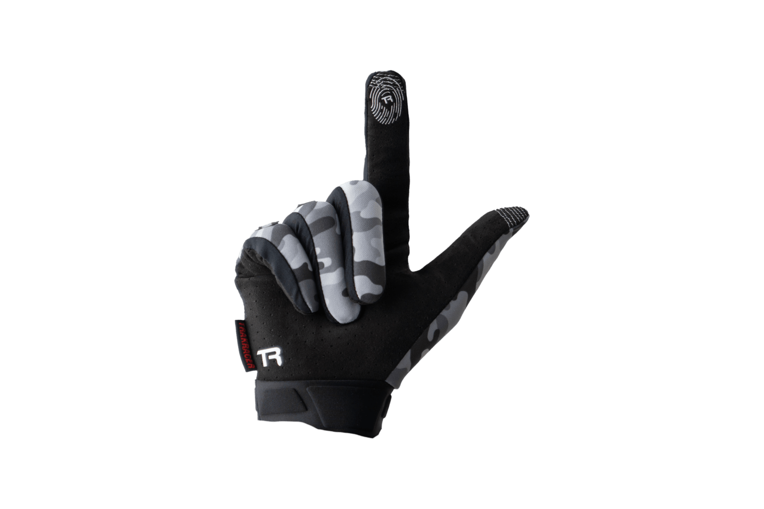 Trak Racer Gants simracing gris camo tactile taille S