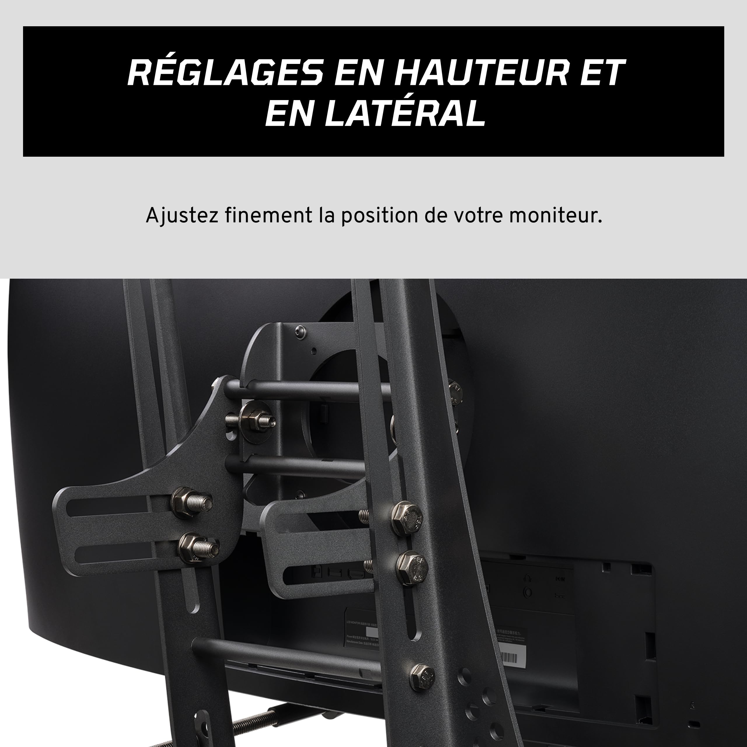 Fanatec CSL Support Écran Cockpit Noir Réglable