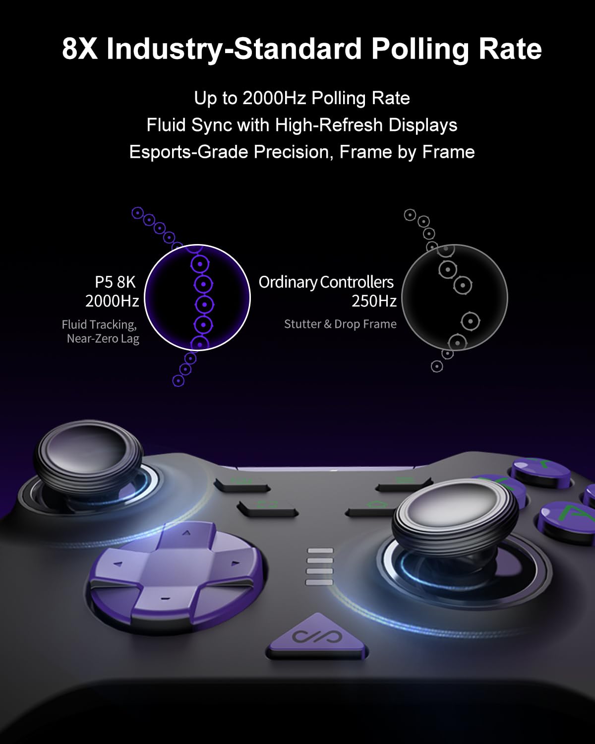 PXN P5 8K manette sans fil PC Switch 2000Hz Hall