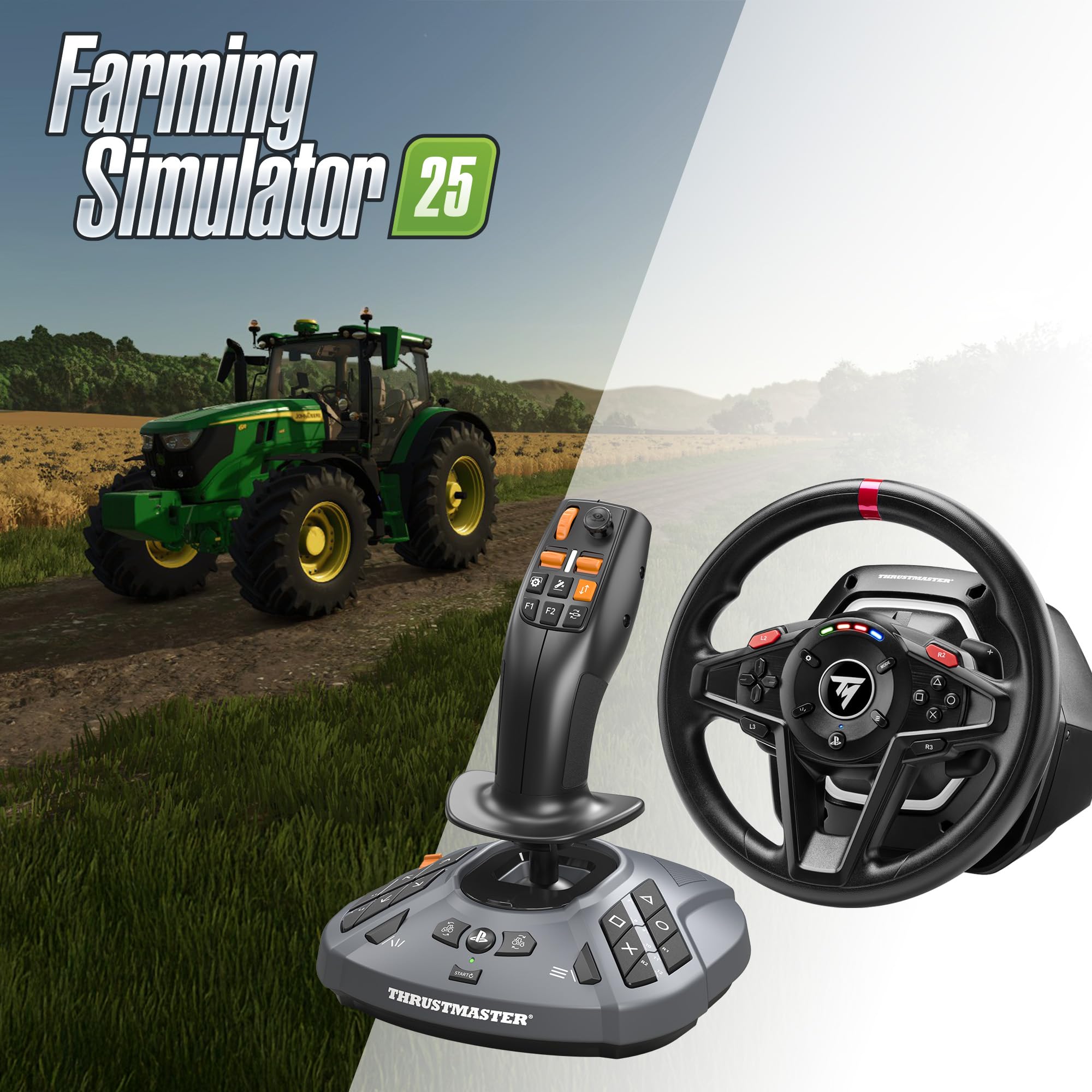 Thrustmaster T128 SimTask Farming Pack volant + FarmStick PS5 PC