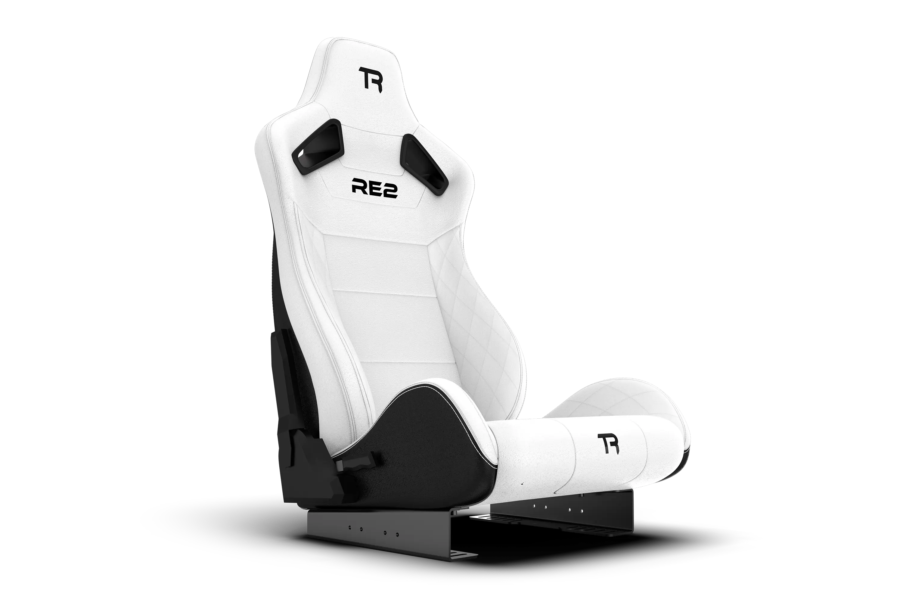 Trak Racer RE2 siège inclinable blanc cuir diamant double lock