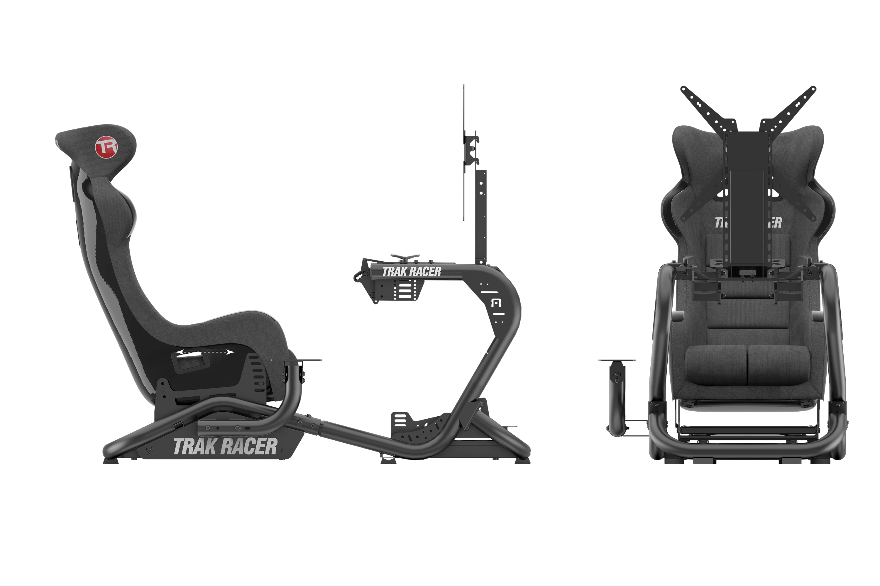 Trak Racer TR8 PRO V2 châssis simulateur noir avec slider siège