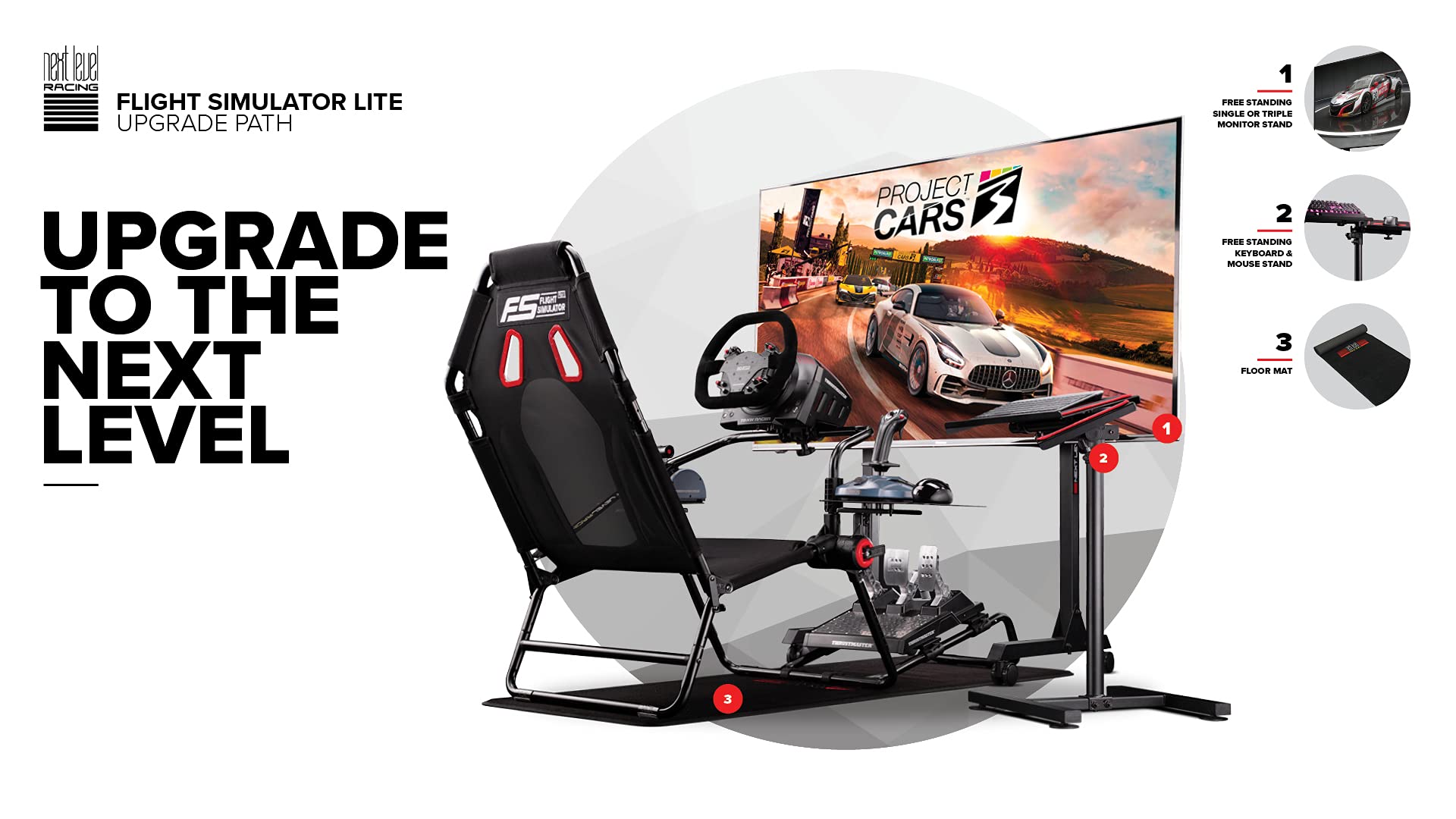 Next Level Racing Flight Simulator Lite cockpit avion pliable