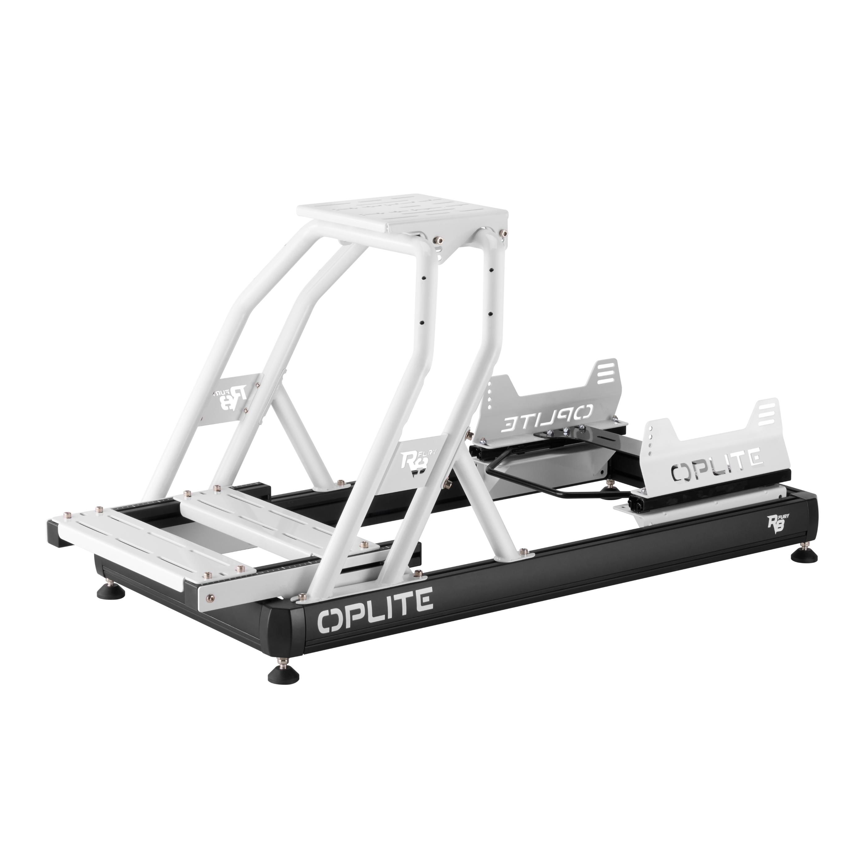 OPLITE R8 Fury Châssis Cockpit Simracing Blanc Direct Drive