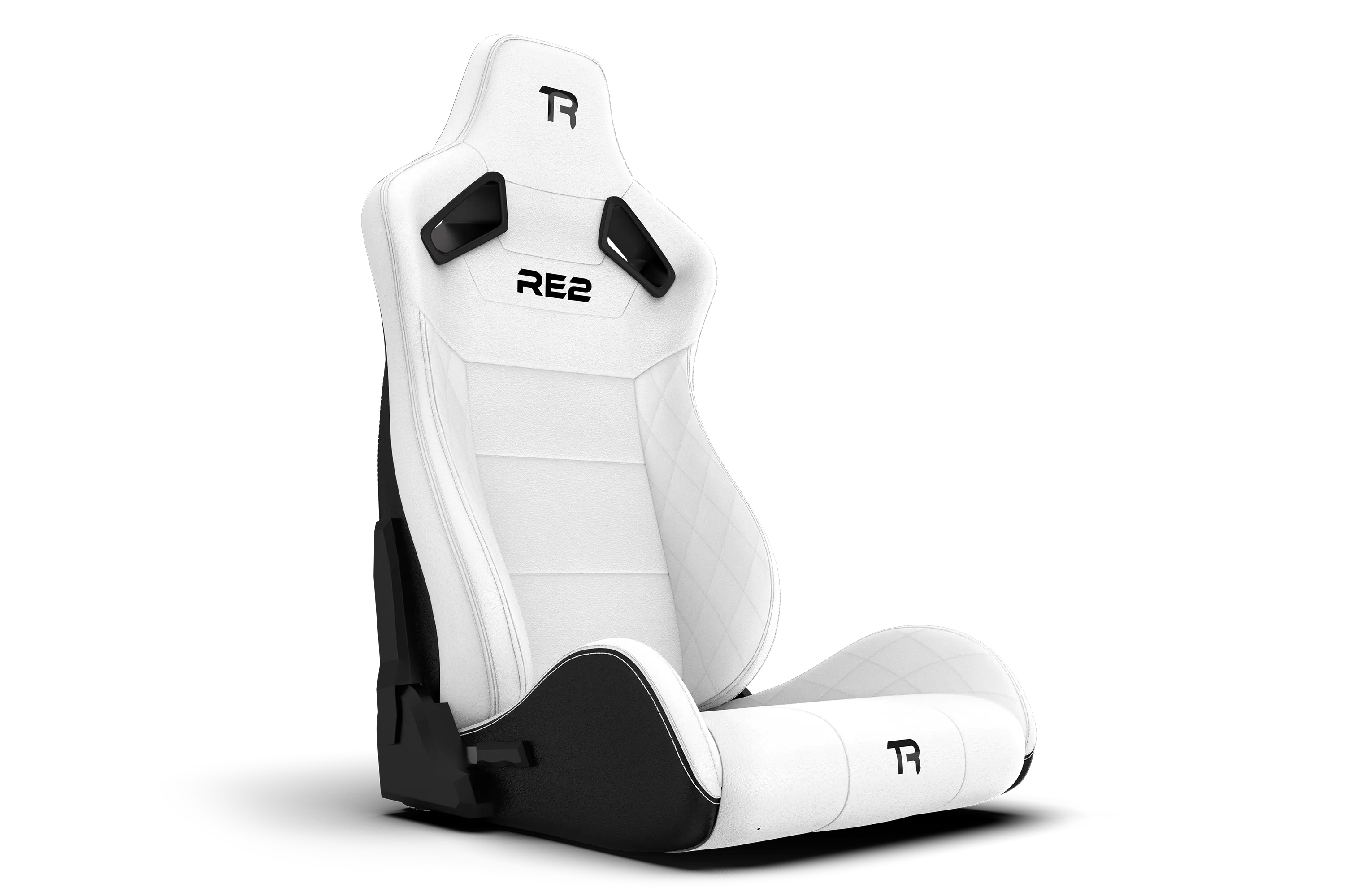 Trak Racer RE2 siège inclinable blanc cuir diamant double lock