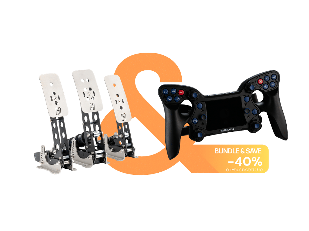 Heusinkveld Sim Pedals Sprint pédalier 3 pédales load cell acier