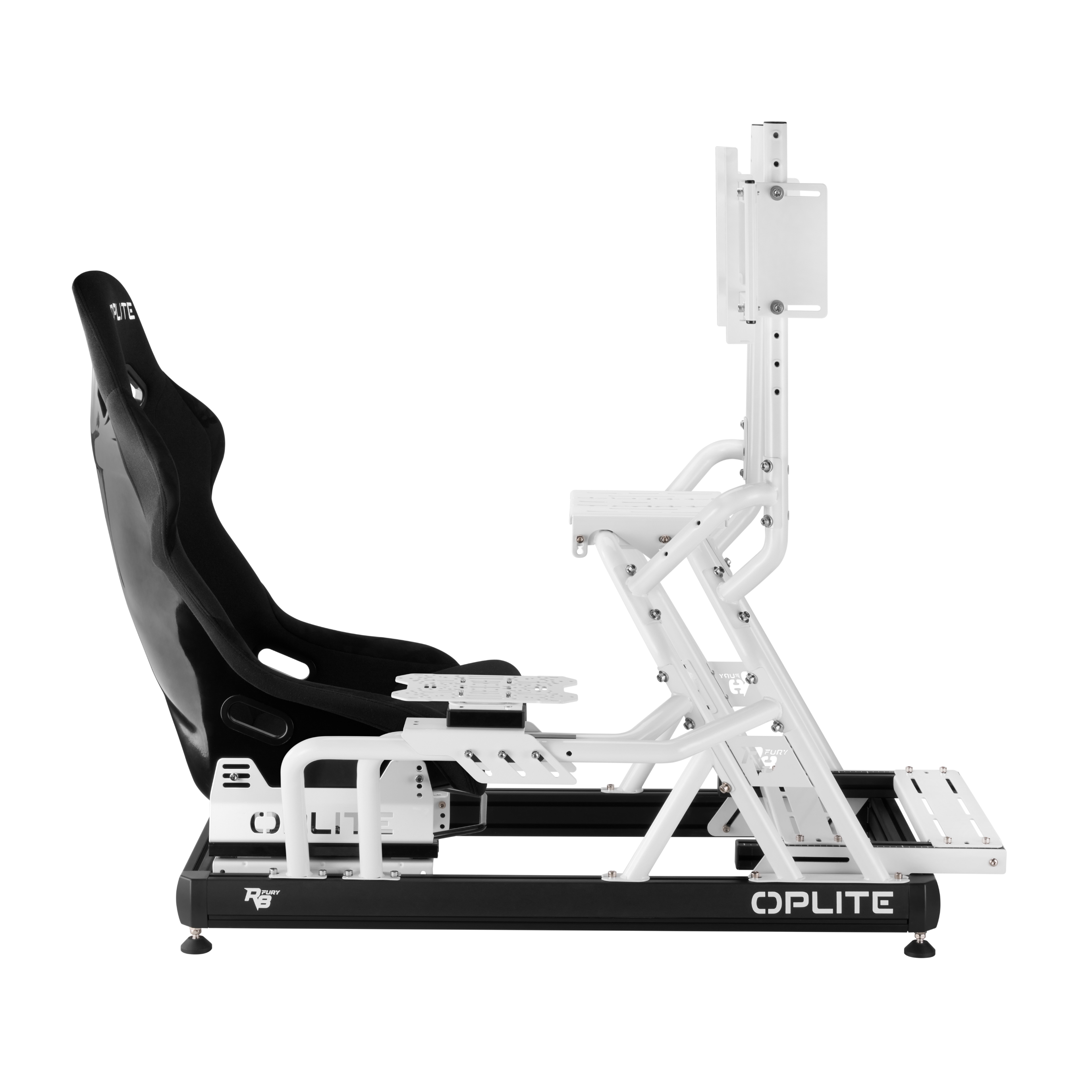 OPLITE Bundle R8 Single Monitor Mount + ScreenLock Pro blanc