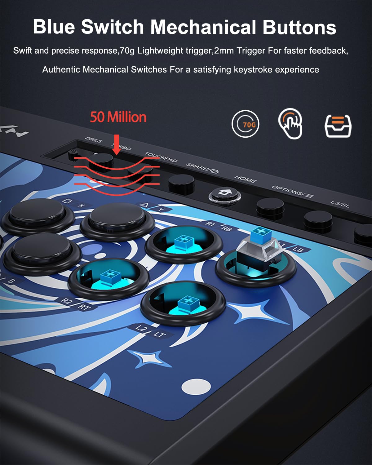 PXN Gaming Joystick stick arcade USB PS4 Switch PC