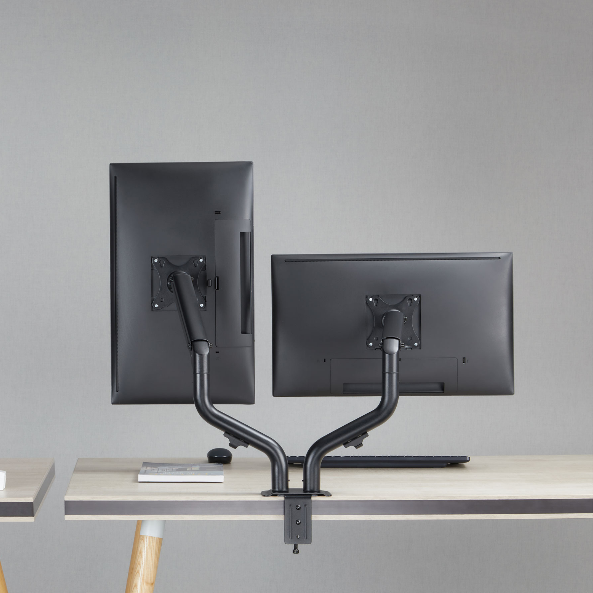 OPLITE MT10 Bras Double Écran 32 Pouces VESA Ressort