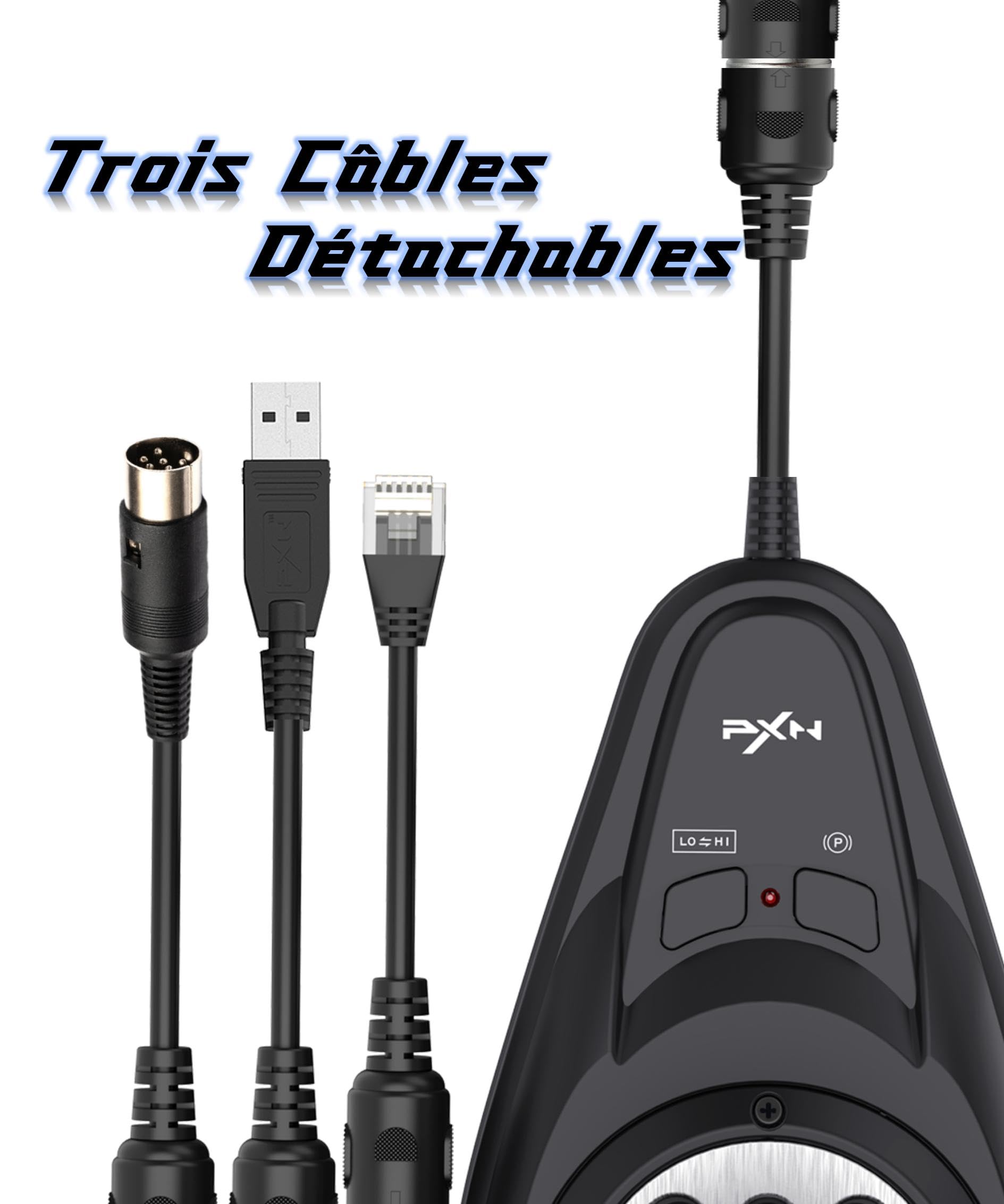PXN A7 levier vitesse H 6 vitesses PC USB marche arrière