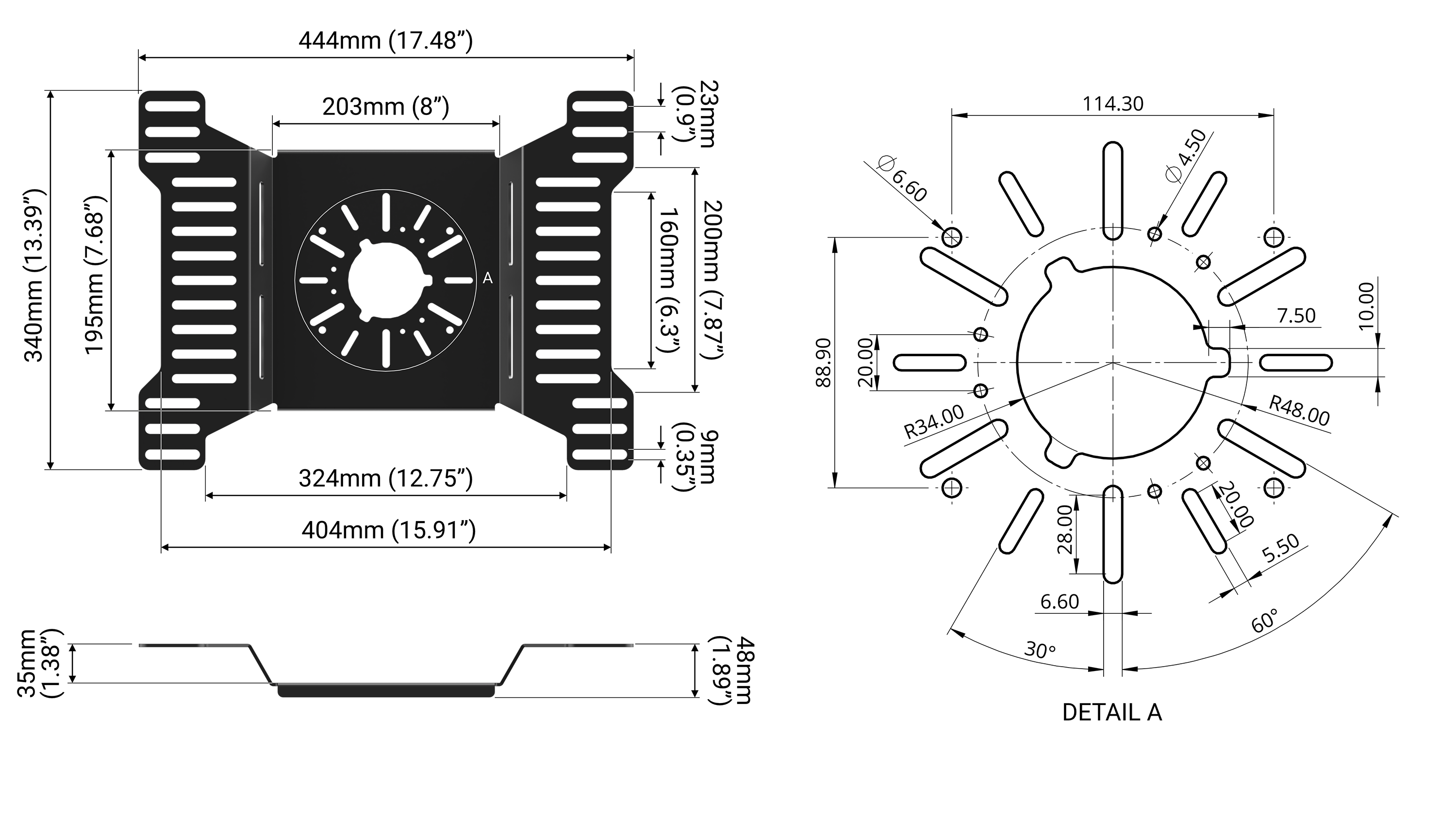 Trak Racer TR80S Support Bass Shaker Sous-Siège Universel